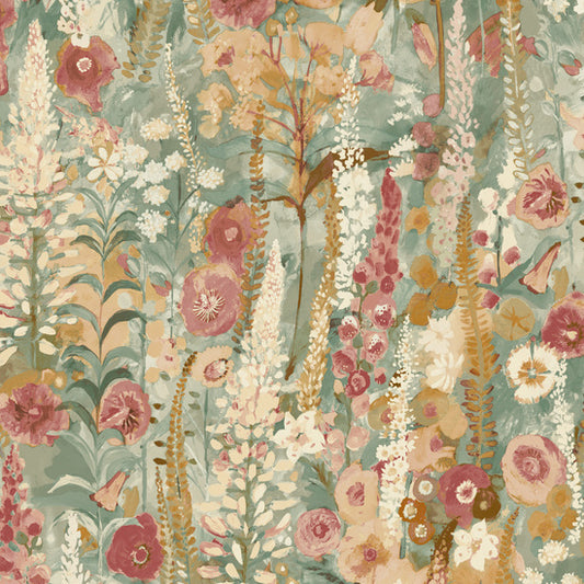 GALERIE WALLCOVERINGS Inia Classical, Floral, All-over   Pink   - INA74603