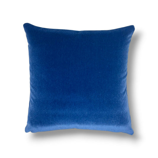 20" Royal Blue Velvet Pillow Cover
