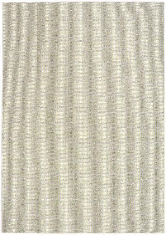 Beige flatweave rug with a tight, subtle textured weave; rectangular floor covering.
