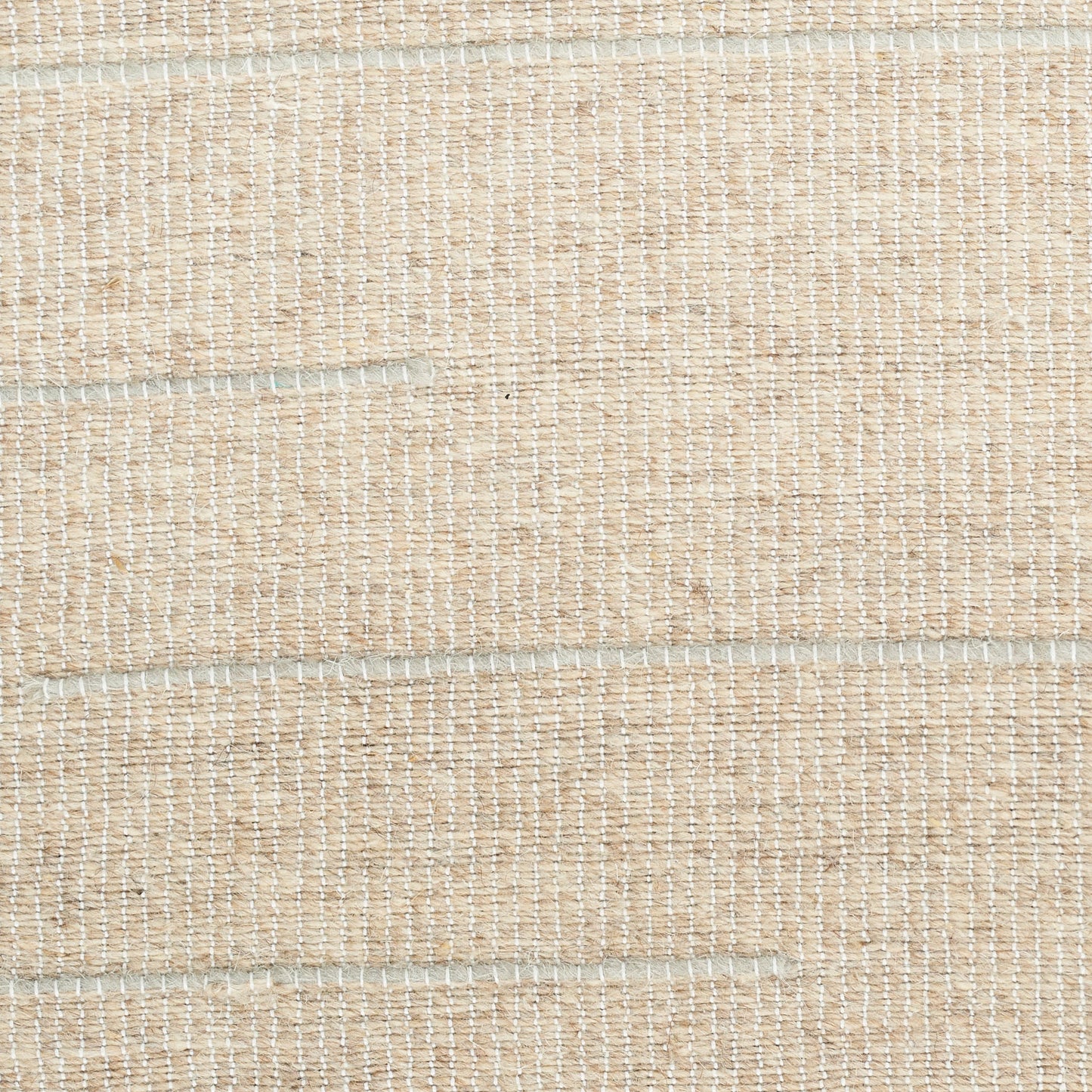Beige woven fabric with subtle stitched rectangular panels; natural rustic linen texture.