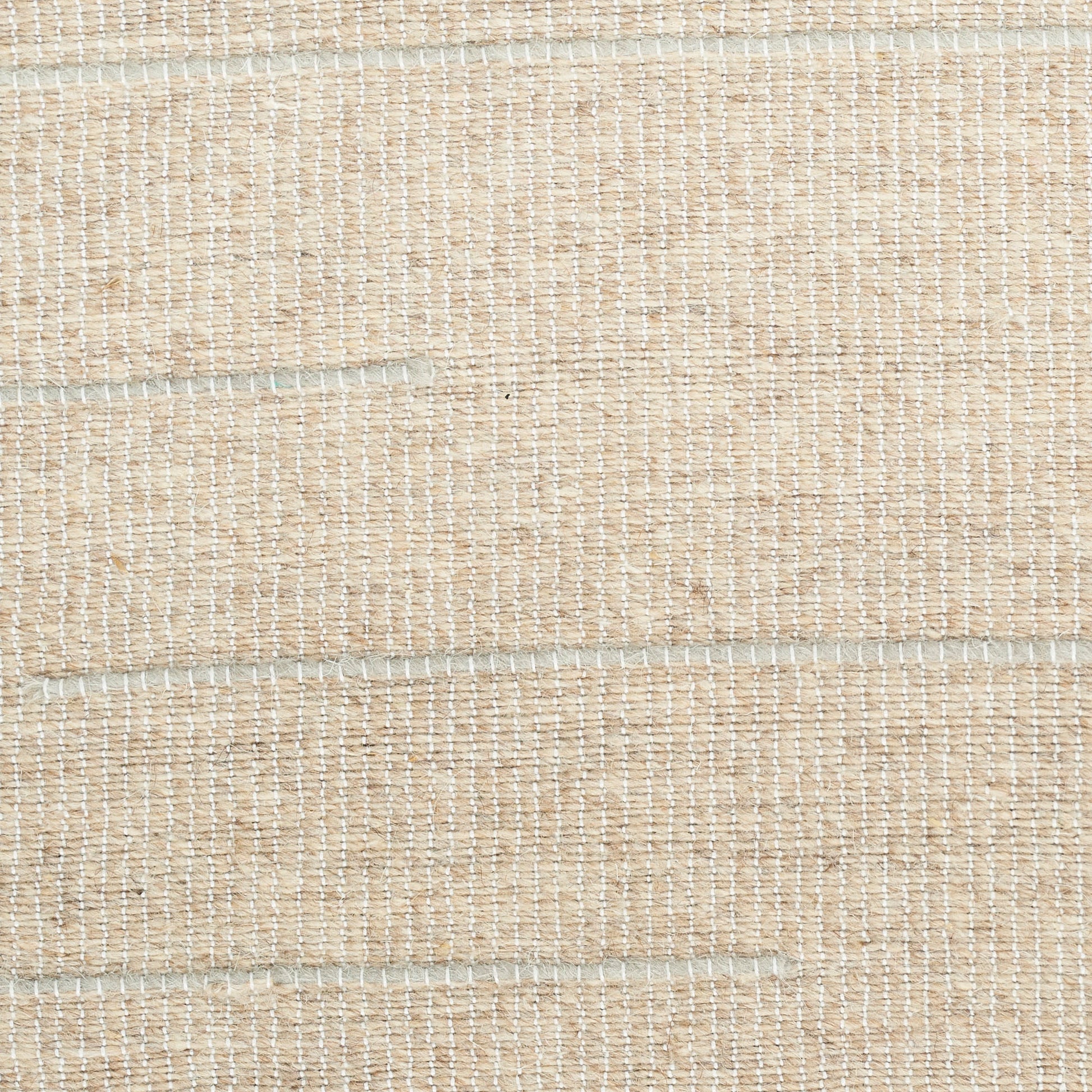 Beige woven fabric with subtle stitched rectangular panels; natural rustic linen texture.