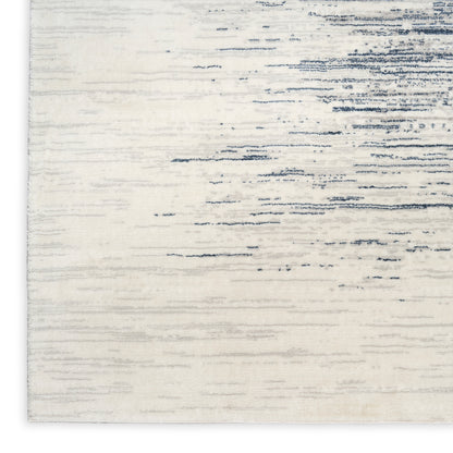 Off-white weathered wood panel with blue-gray streaks; rustic coastal plank texture for wall decor.