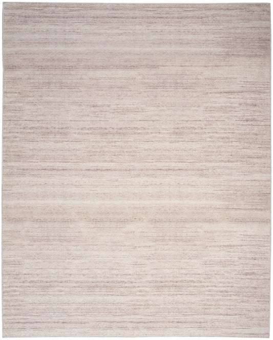 Rectangular beige area rug with a soft gradient and subtle horizontal texture.