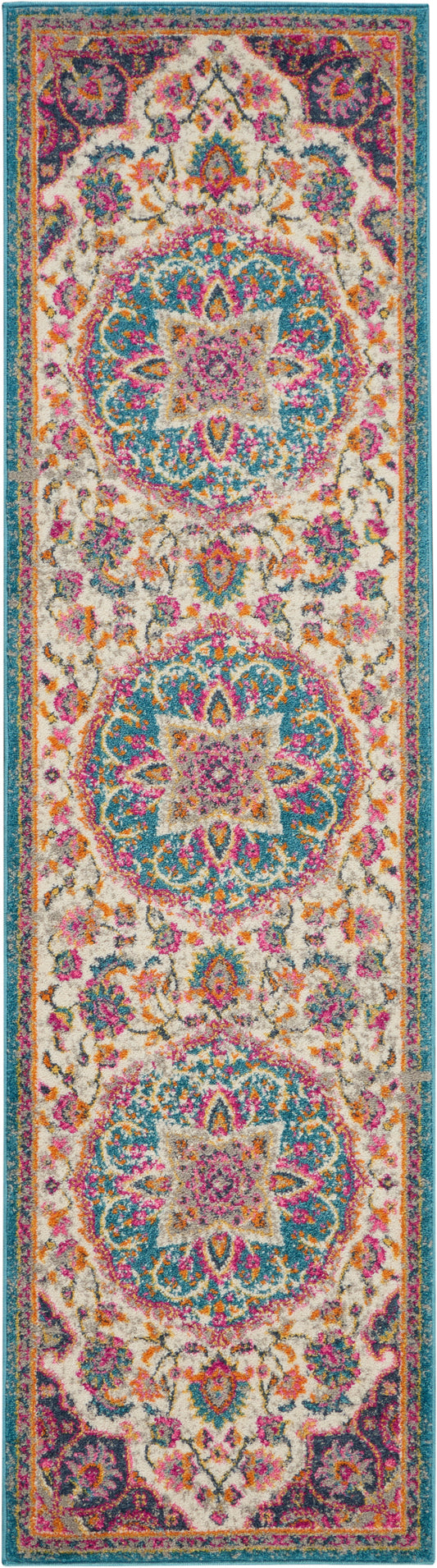 Nourison Rugs Nourison Home   Transitional 8' Runner    - 099446717603