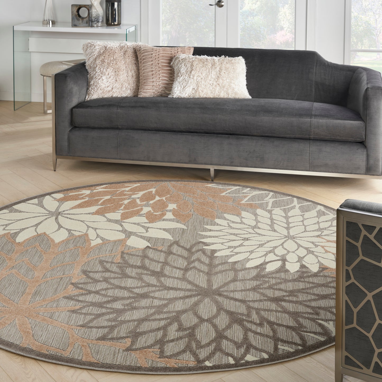 Nourison Rugs Nourison Home   Tropical 8' X Round    - 099446739056