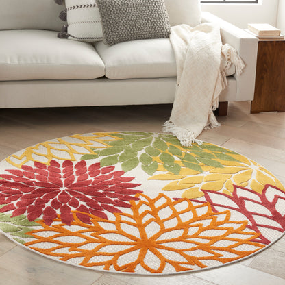 Nourison Rugs Nourison Home   Tropical 5' X Round    - 099446826947