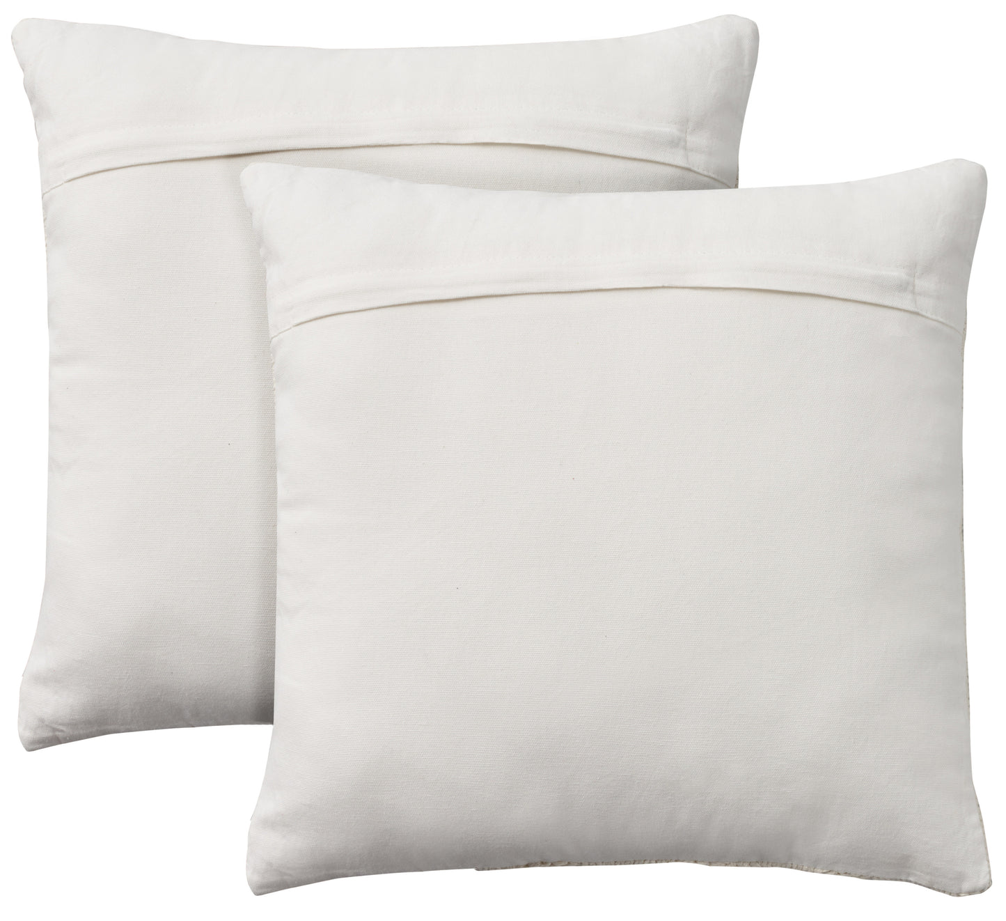 NOURISON HOME   18" x 18" Set of 2 Mina Victory Farmhouse White    - 798019087654