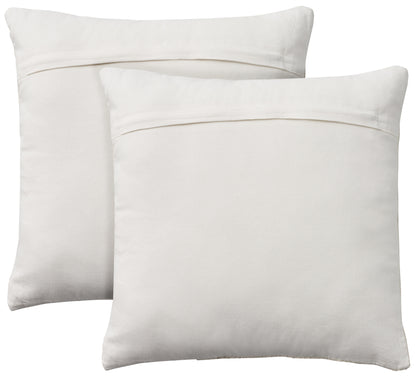 NOURISON HOME   18" x 18" Set of 2 Mina Victory Farmhouse White    - 798019087654