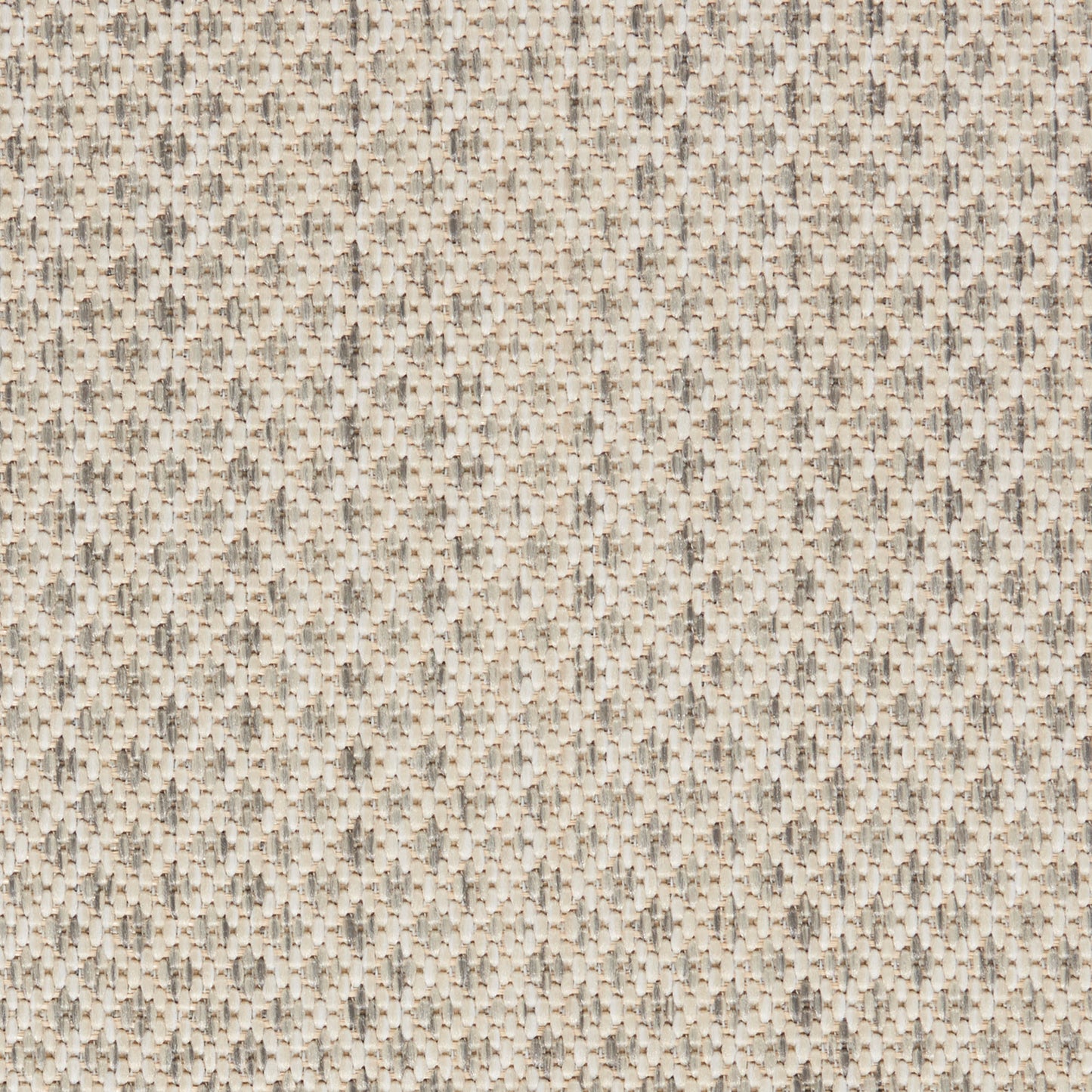 Neutral beige tweed-style woven fabric texture with tiny flecks, suitable for upholstery or drapery.
