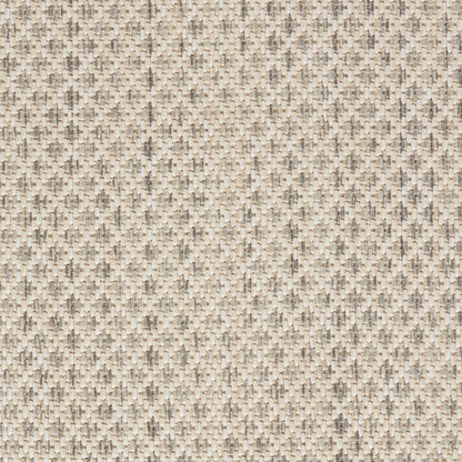 Neutral beige tweed-style woven fabric texture with tiny flecks, suitable for upholstery or drapery.
