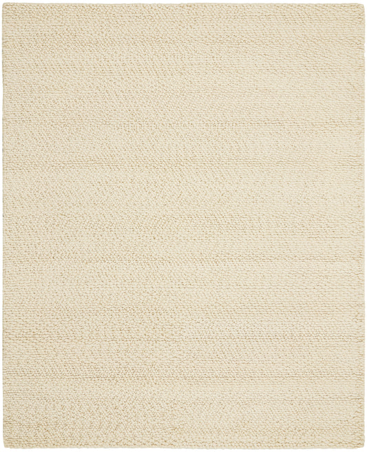 Beige plush shag rug with dense, looped pile and sherpa-like texture, rectangular rug for cozy living room decor.