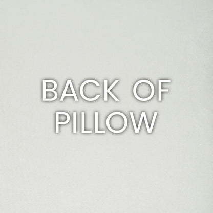 Vanilla solid textured fabric with bold white text reading BACK OF PILLOW.