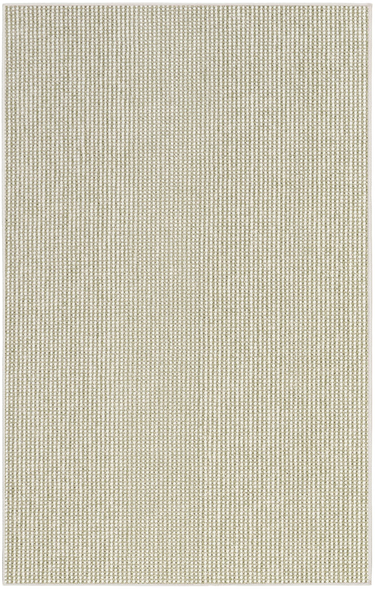 Beige woven area rug with tight cream and sand speckle; rectangular, modern casual floor covering.