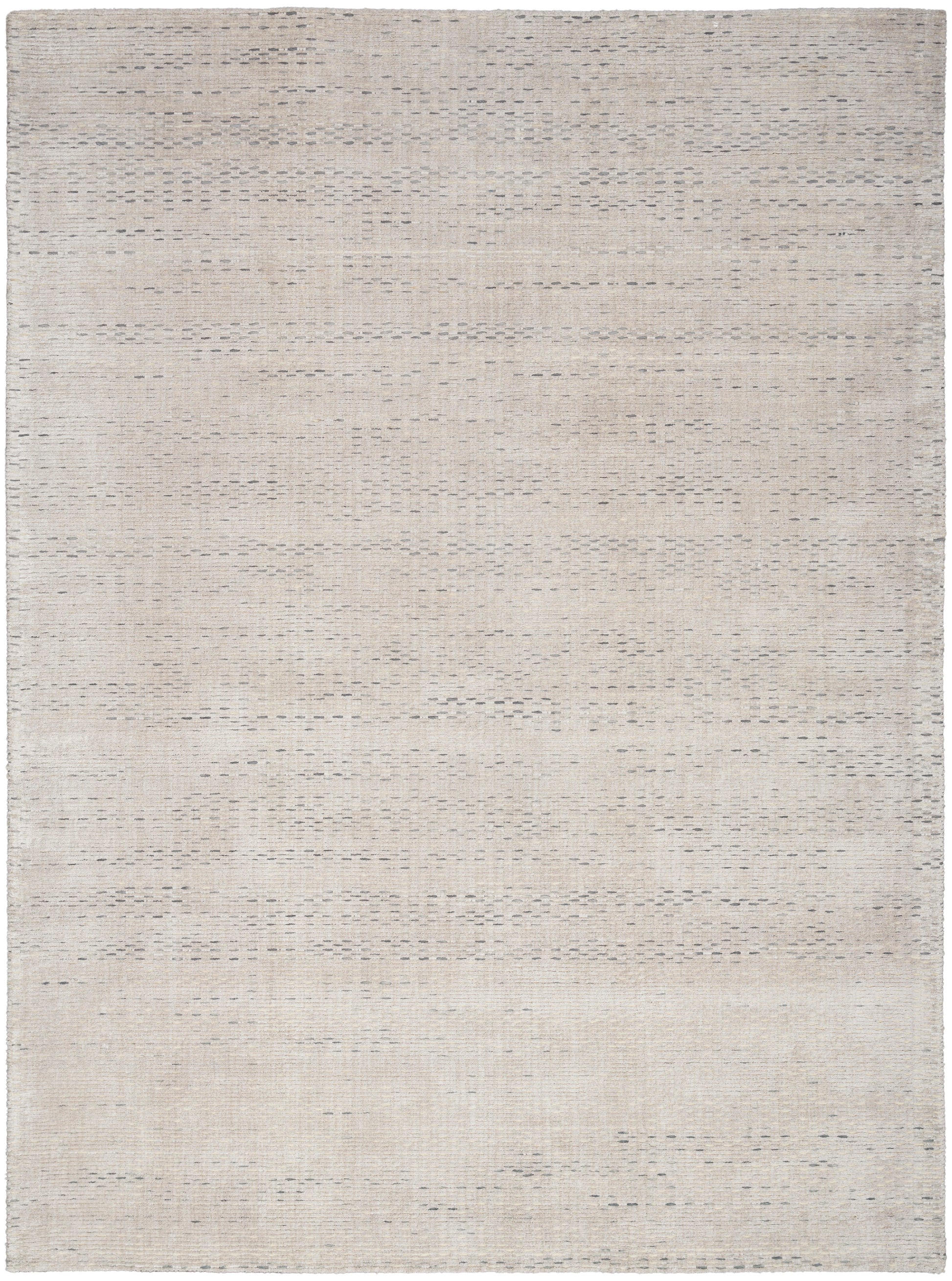 Cream beige flat-weave rug with a subtle textured pattern; rectangular natural-fiber area rug for living spaces.