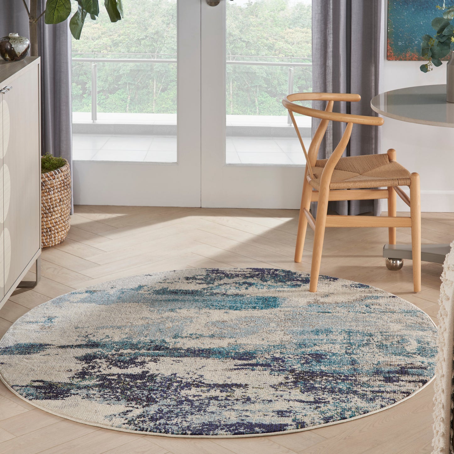 Nourison Rugs Nourison Home   Modern 5' X Round    - 099446473806