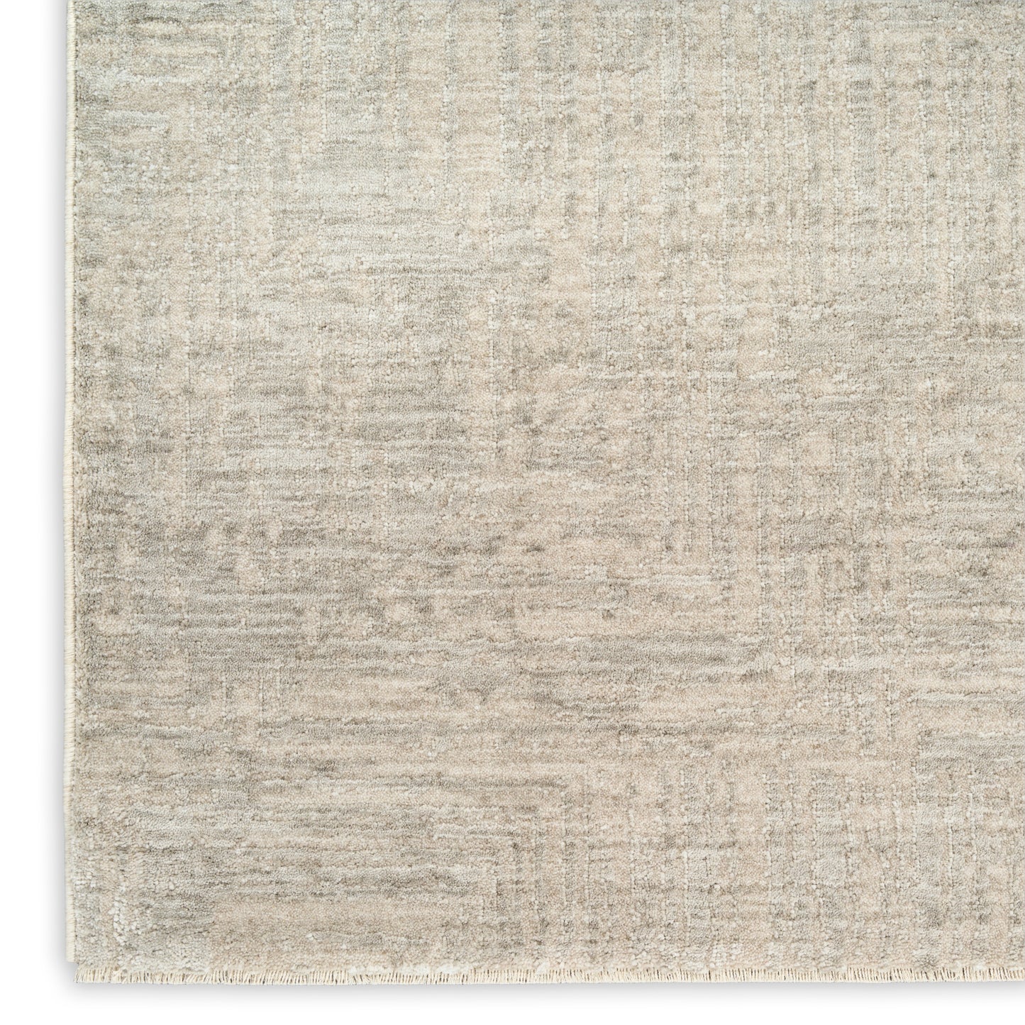 Beige cream textured area rug with subtle mottled pattern; neutral modern style, ideal for living spaces.