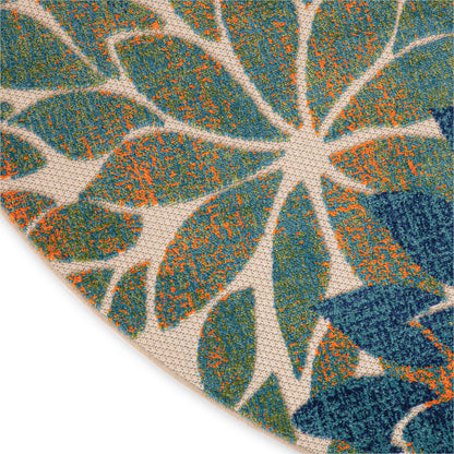 Nourison Rugs Nourison Home   Tropical 5' X Round    - 099446952301