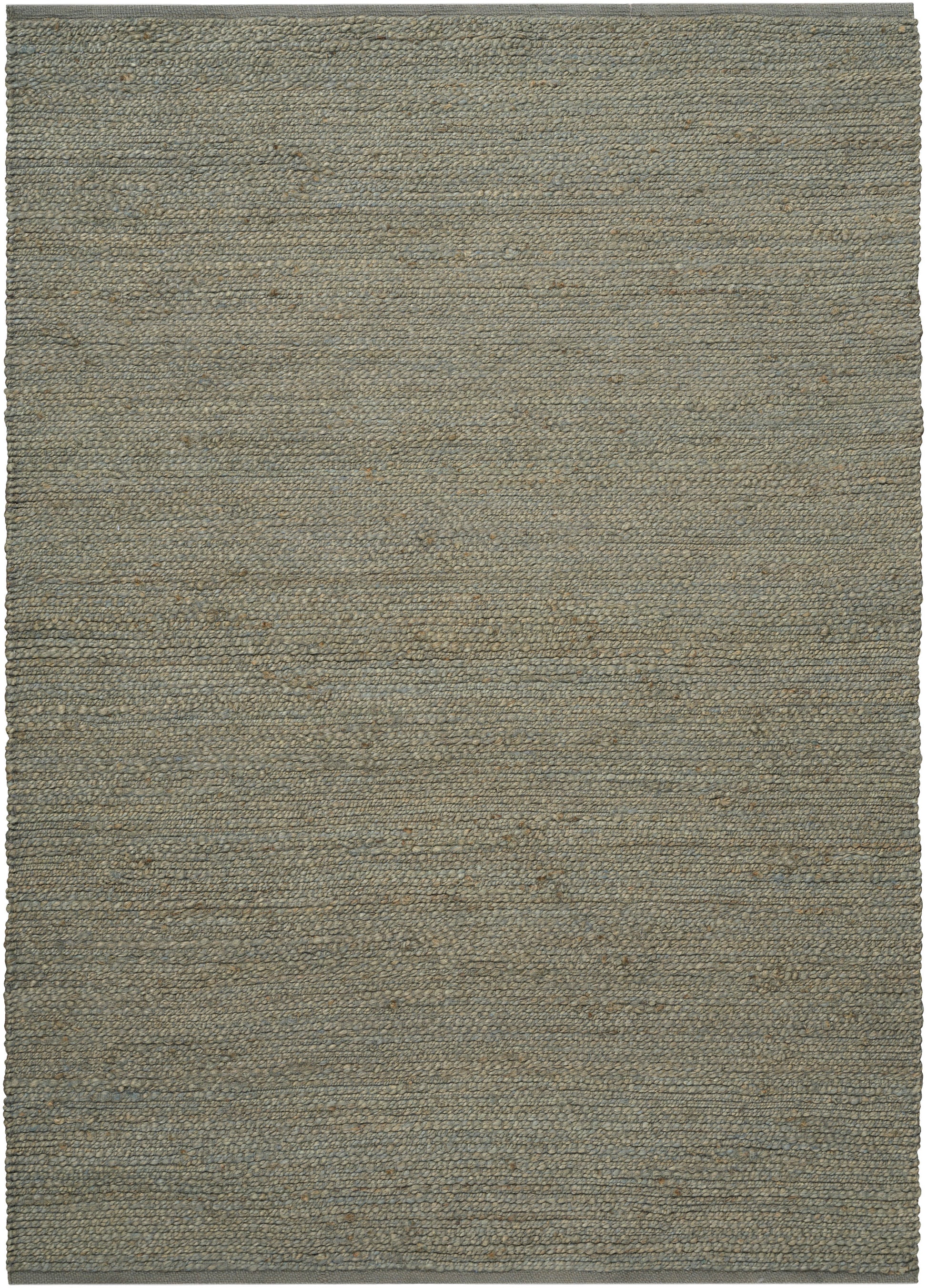 Rectangular flatwoven rug in muted gray-beige natural fibers; earthy texture, versatile for any room.
