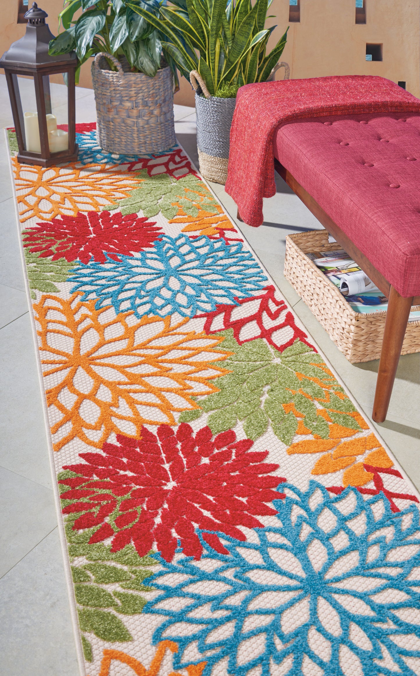 Nourison Rugs Nourison Home   Tropical 12' Runner    - 099446723048