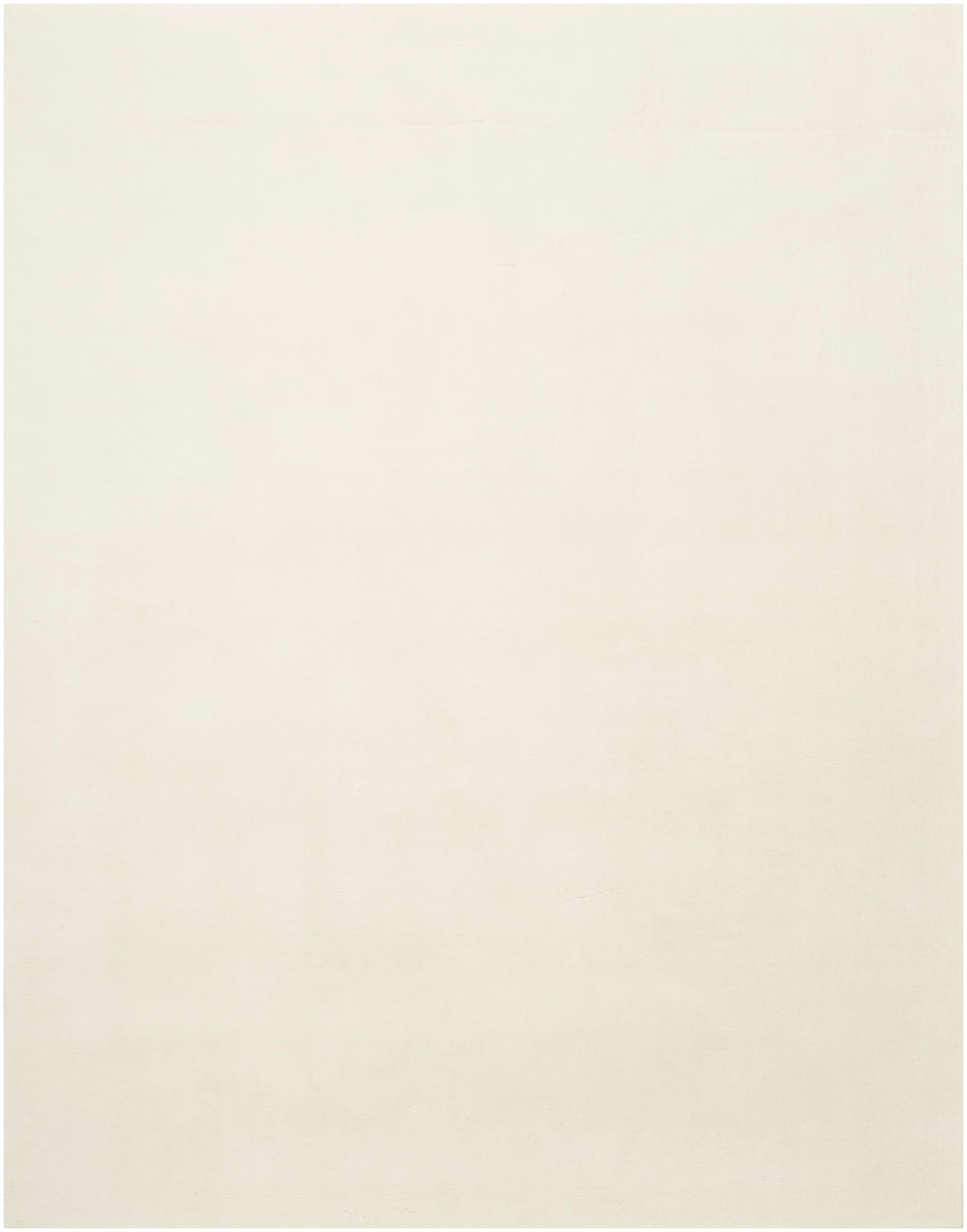 Cream textured area rug with a subtle linen-like surface in a neutral tone, 9' x 12'.