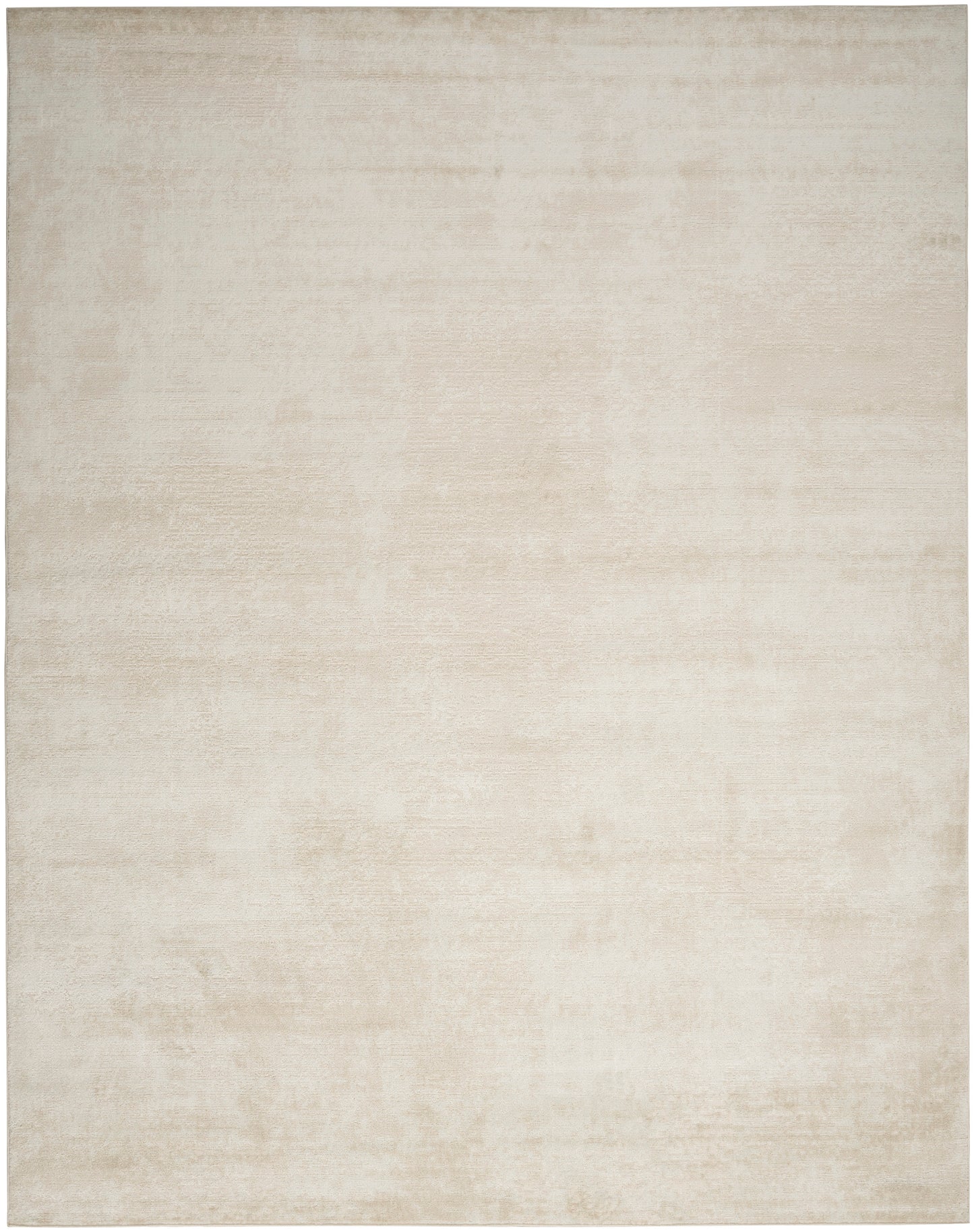 Beige cream rectangular area rug with subtle distressed texture; low-pile and versatile for living room.