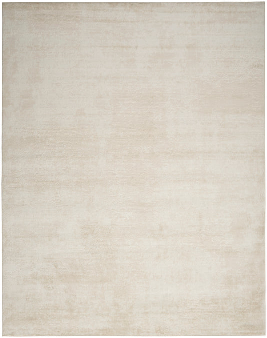 Beige cream rectangular area rug with subtle distressed texture; low-pile and versatile for living room.