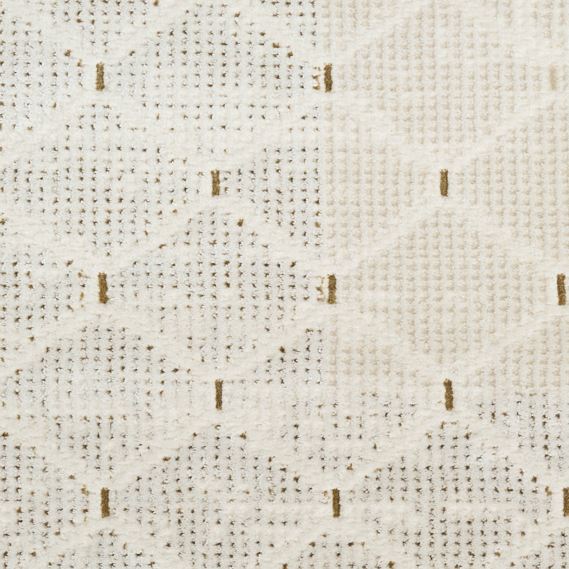 Cream woven rug with a subtle diamond lattice pattern in beige and tan accents.