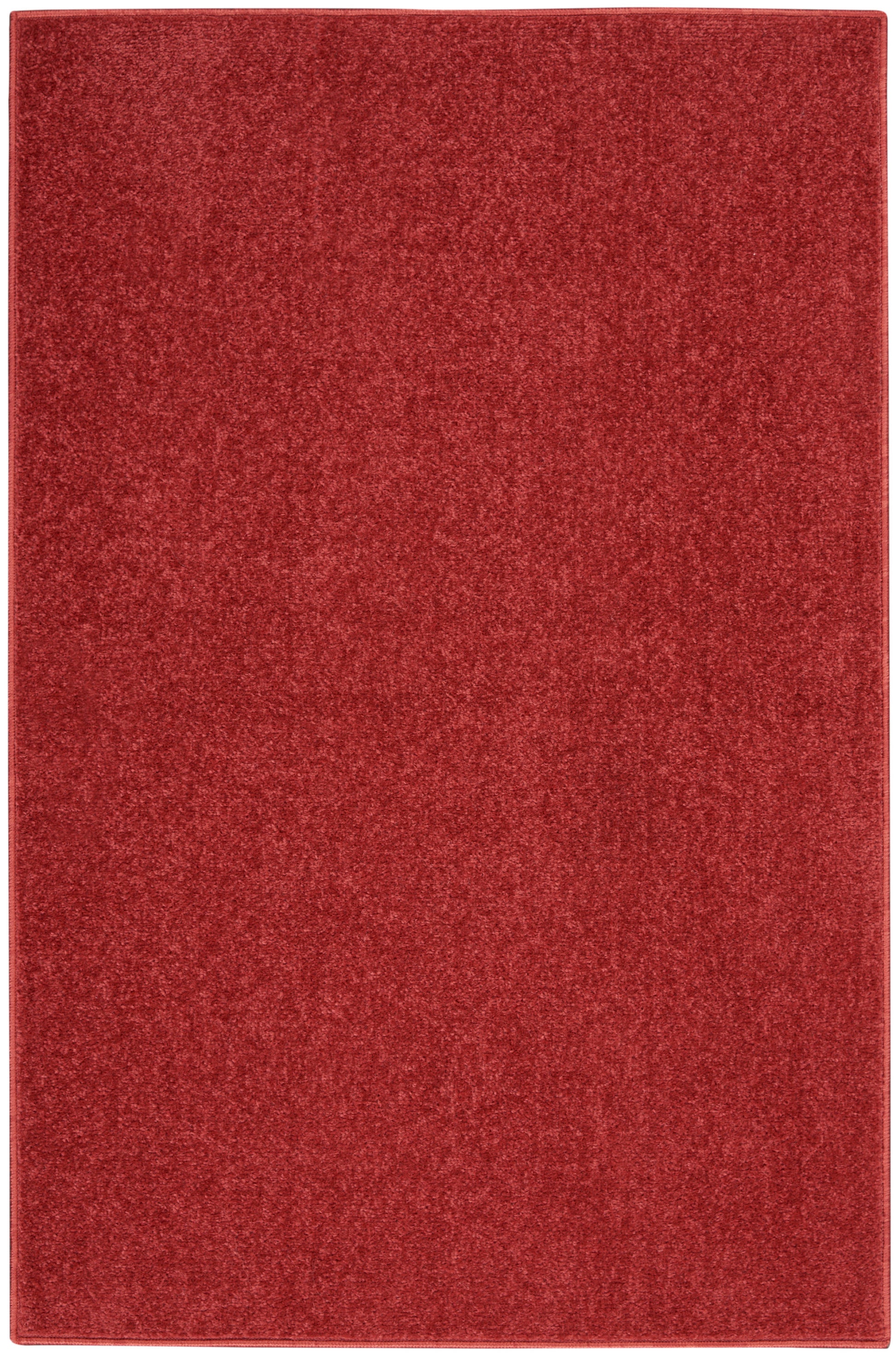 Rectangular red velvet-textured binder cover with stitched edges.