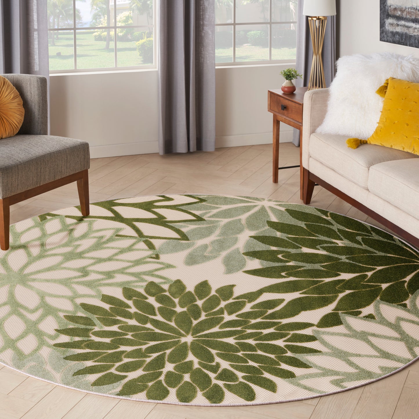Nourison Rugs Nourison Home   Tropical 8' X Round    - 099446952820
