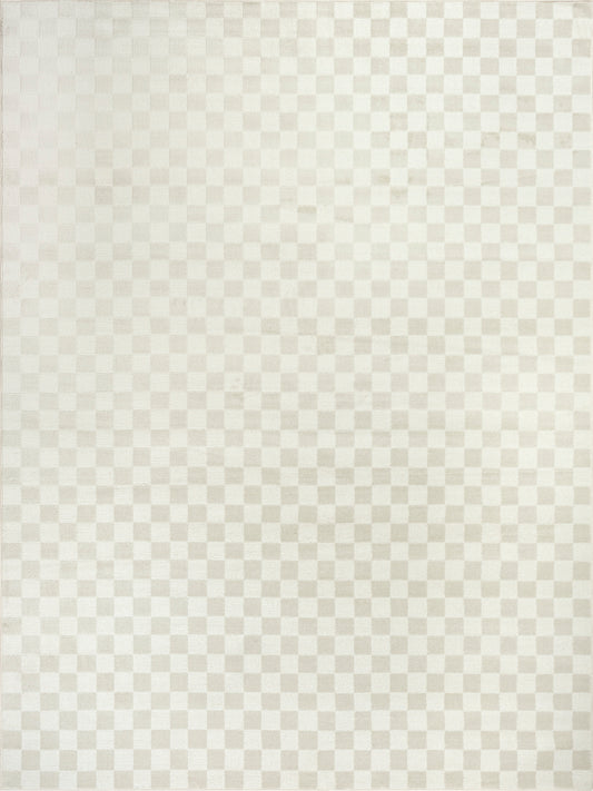 Beige checkered texture with pale cream squares; subtle fabric-like pattern
