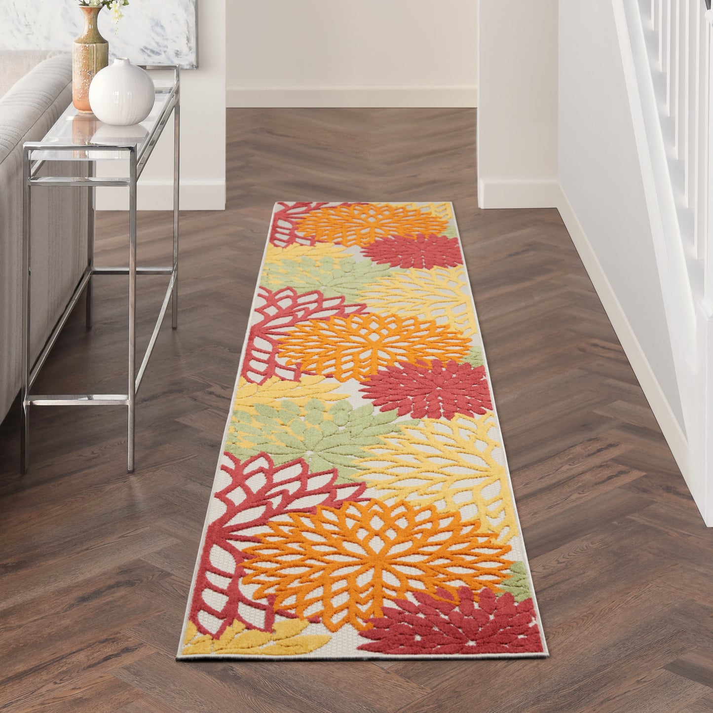 Nourison Rugs Nourison Home   Tropical 10' Runner    - 099446826916