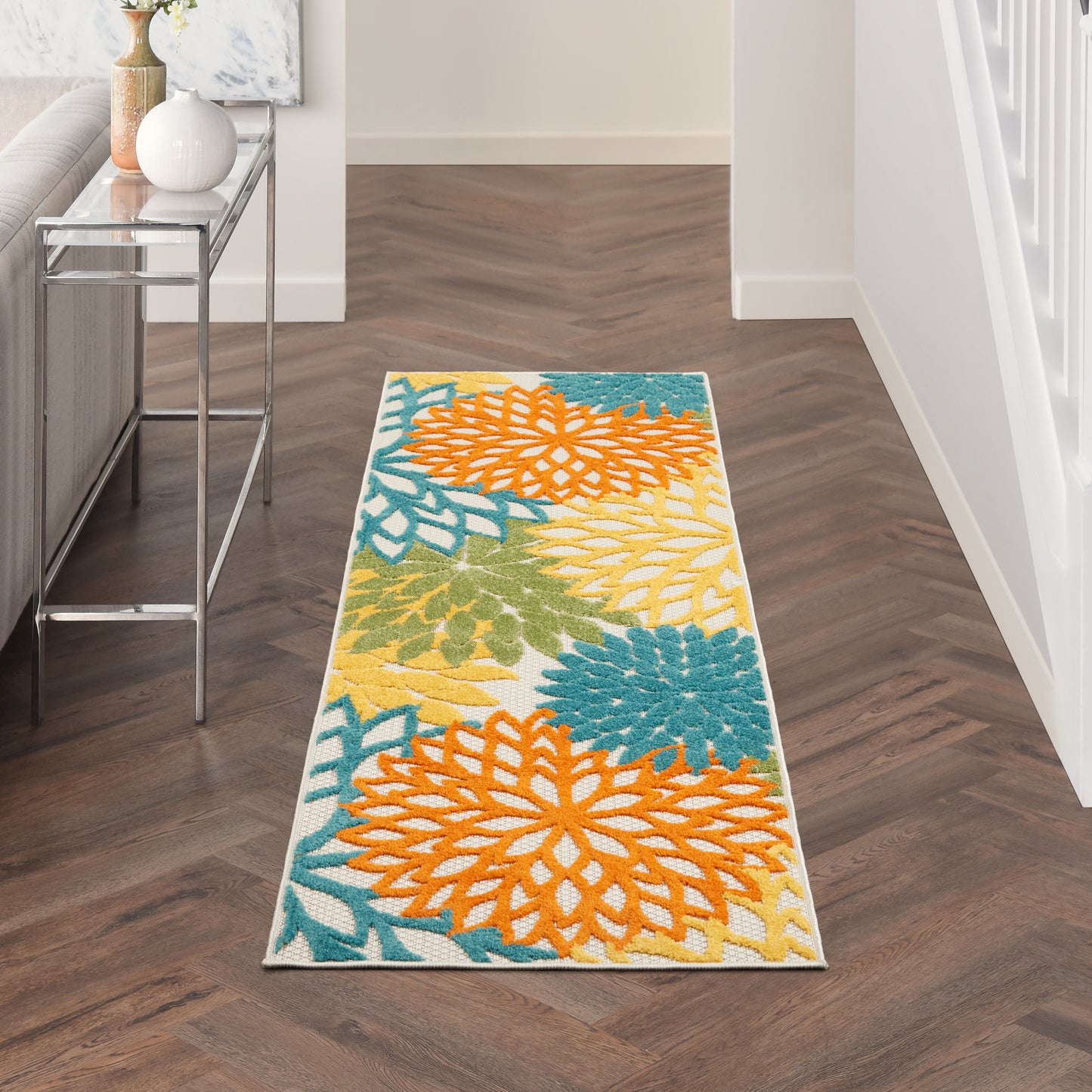 Nourison Rugs Nourison Home   Tropical 6' Runner    - 099446827067