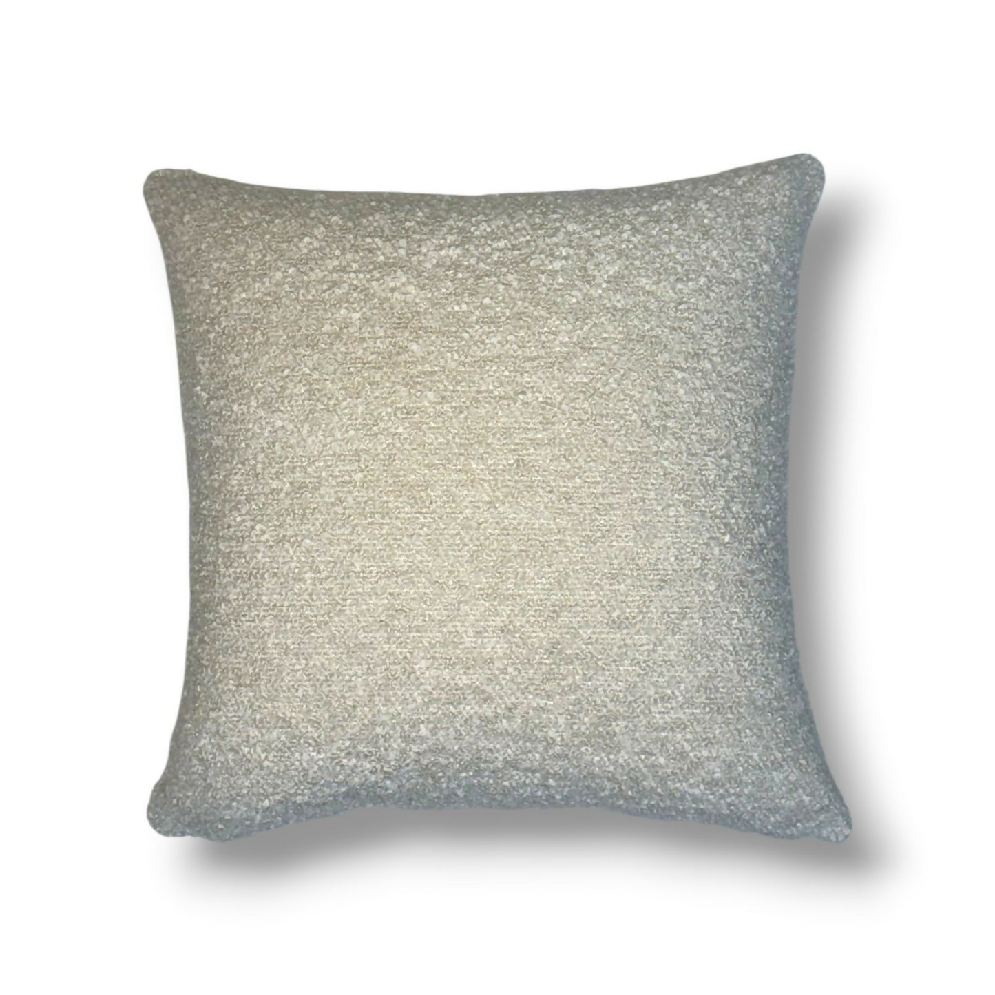 20" Cream Bouclé Pillow Cover