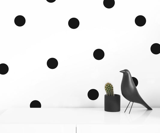 Connect the Dots - Large Easy to Apply Dot Wall Decals - Black or Gray