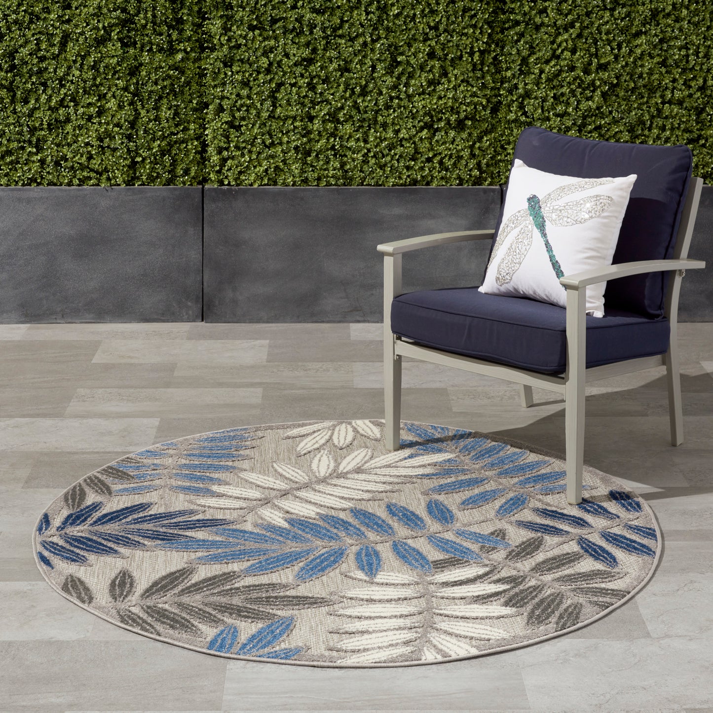 Nourison Rugs Nourison Home   Tropical 5' X Round    - 099446762009