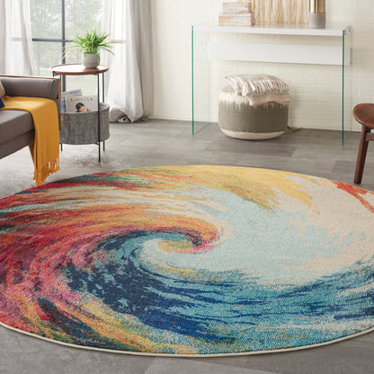 Nourison Rugs Nourison Home   Modern 8' X Round    - 099446815927