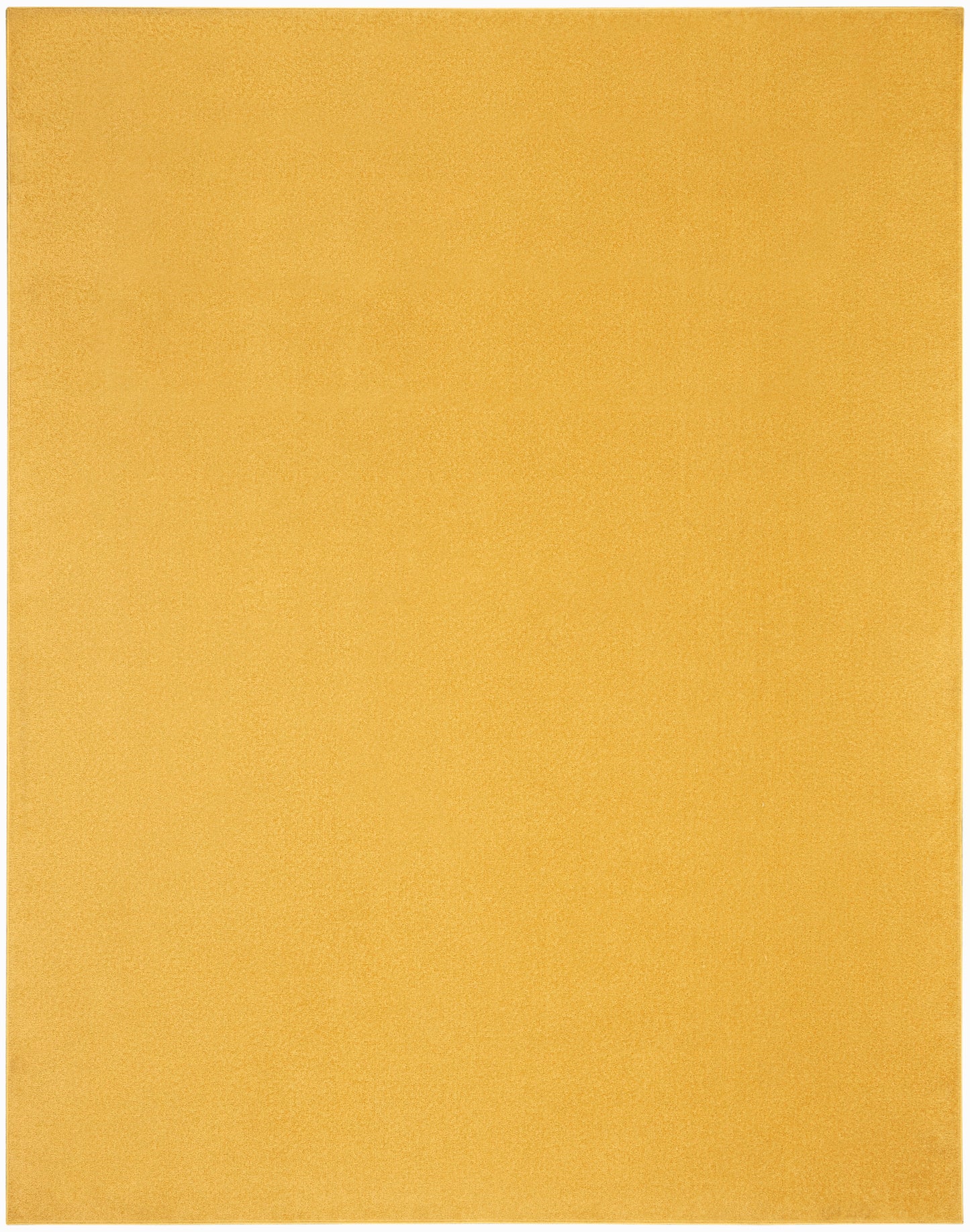 Golden yellow outdoor rug, rectangular, 9' x 12'.