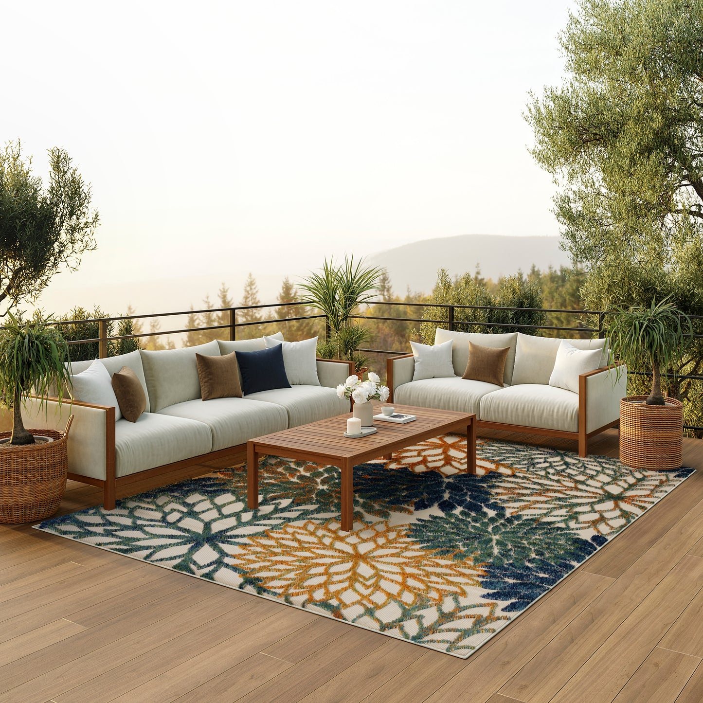 Nourison Rugs Nourison Home   Tropical 6' X 9'    - 099446952325