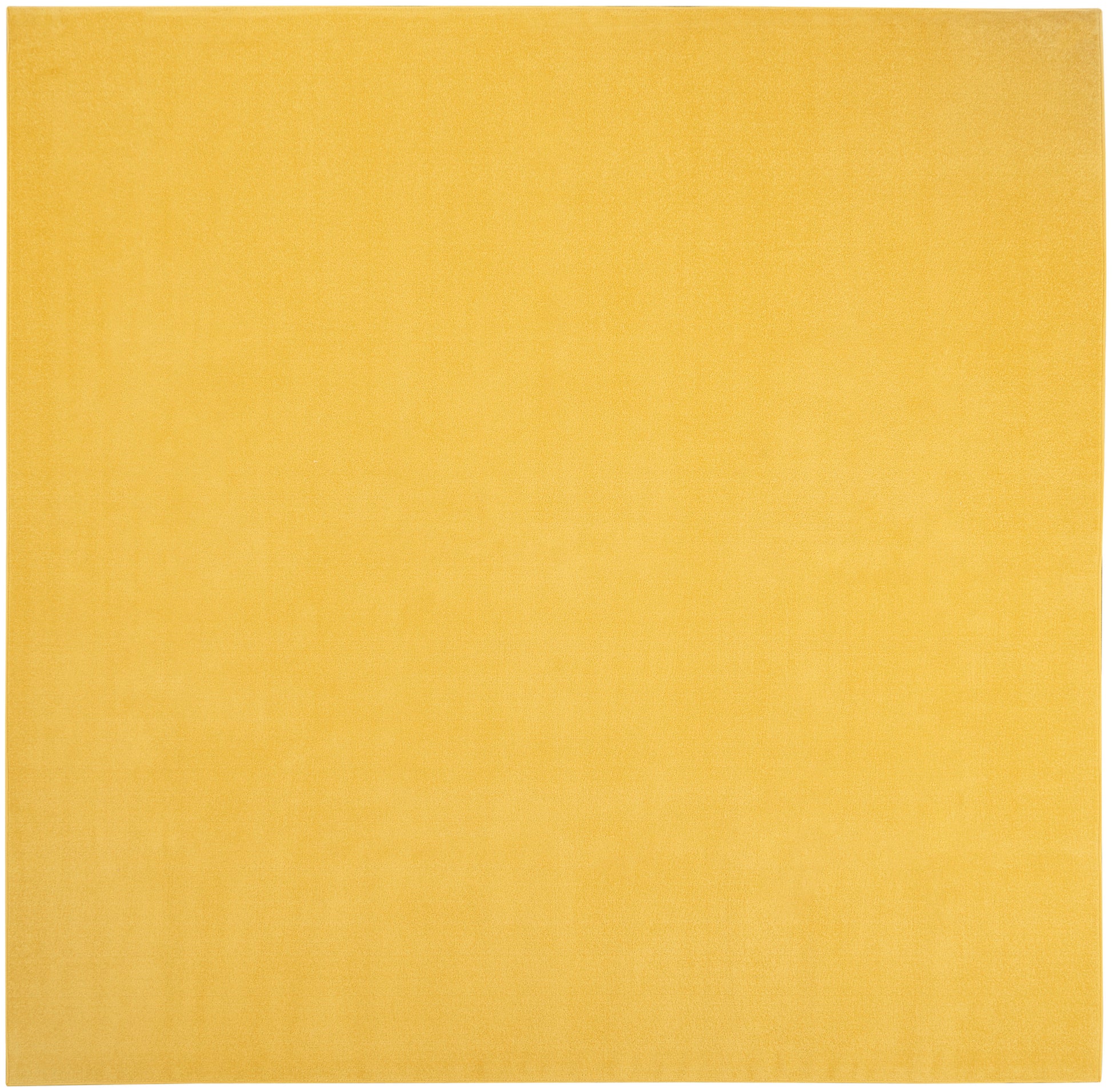 Mustard yellow square canvas with subtle linen texture; solid minimalist wall art.