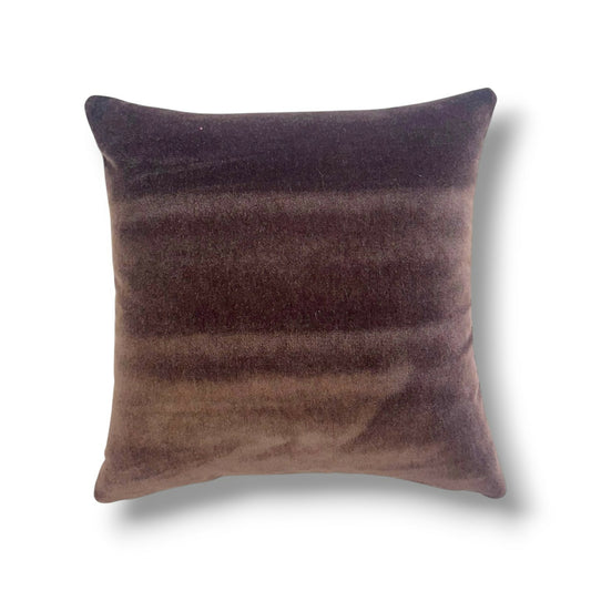 20" Velvet Deep Chocolate Brown Pillow Cover