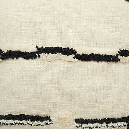 NOURISON HOME   18" x 18" Mina Victory Modern Black Ivory    - 798019068929