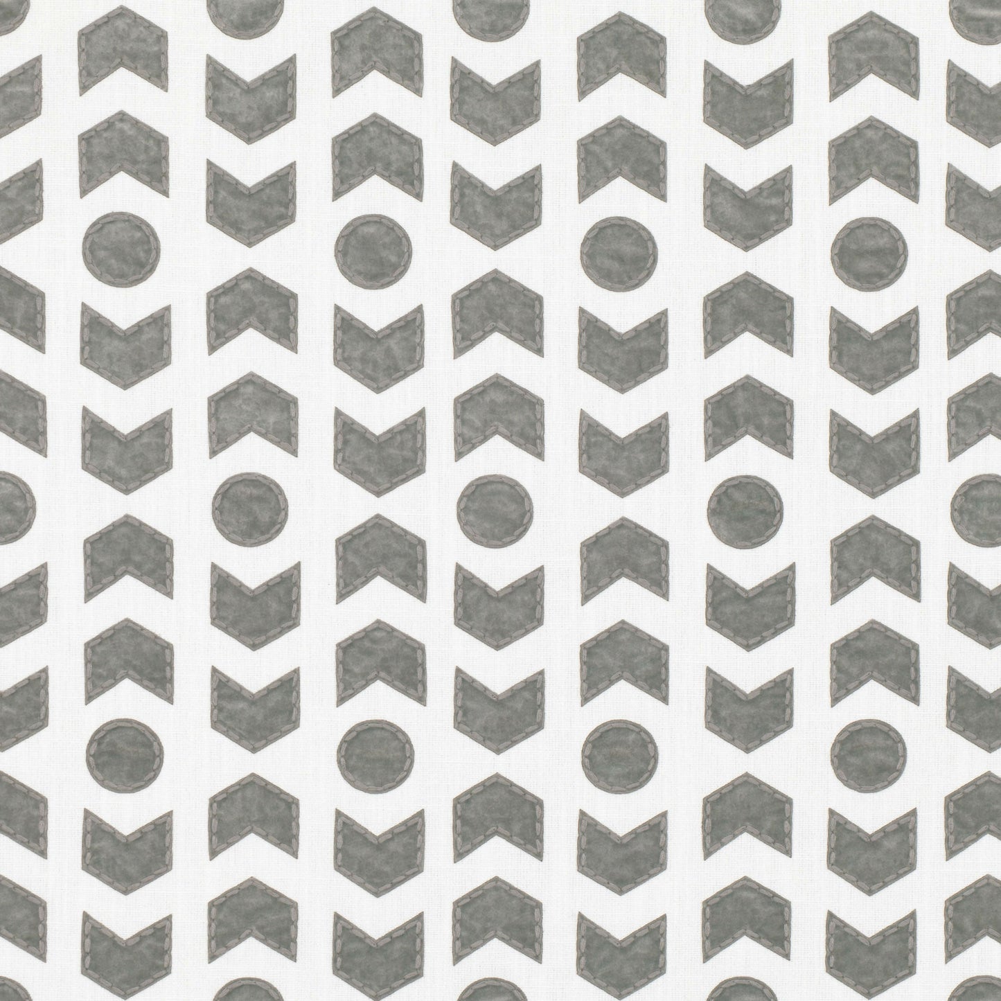 20" Pebble / Taupe / Gray Cotton Blend (Appliqué) Pillow Cover in Romo Arrowhead – Pebble (Z522/04) Fabric