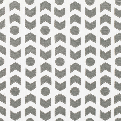 20" Pebble / Taupe / Gray Cotton Blend (Appliqué) Pillow Cover in Romo Arrowhead – Pebble (Z522/04) Fabric