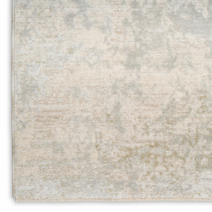 Rectangular cream-beige modern area rug with a distressed look and soft textured pile, 8' x 10'.