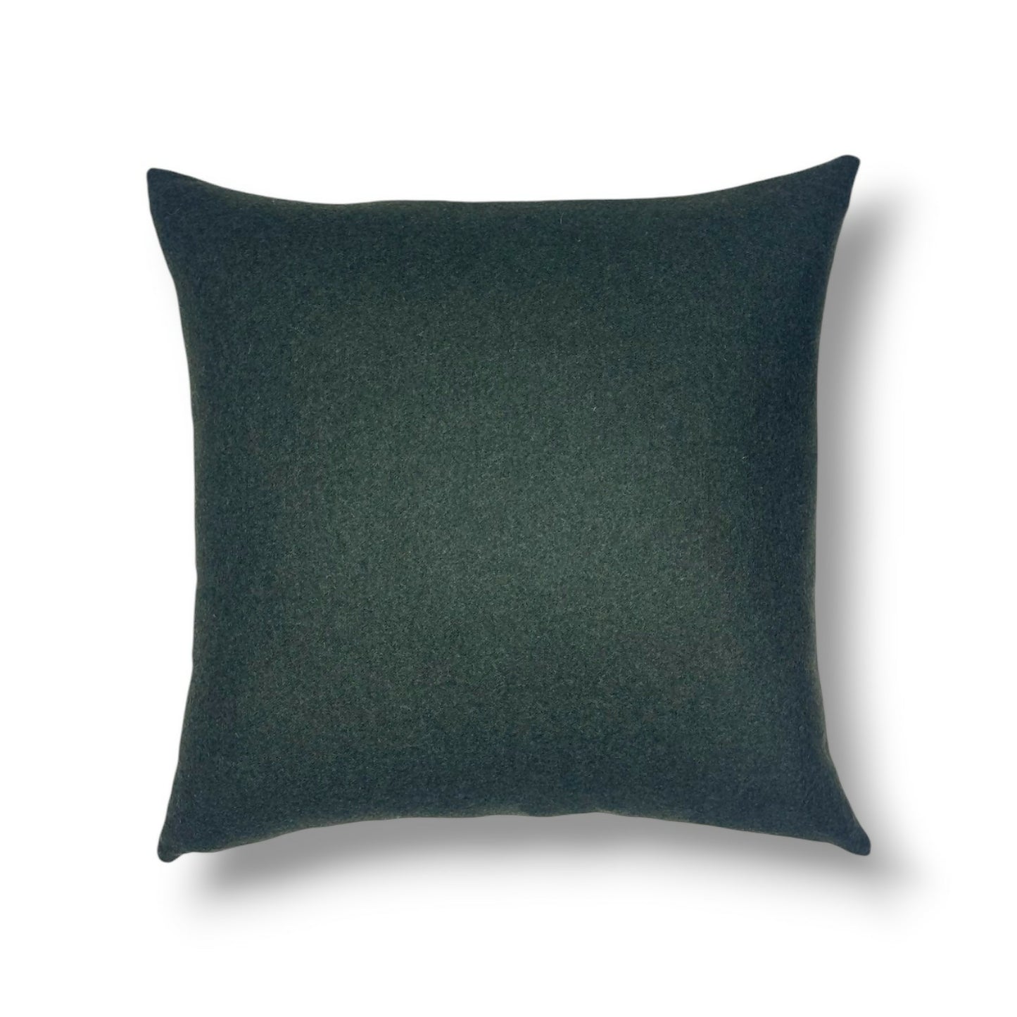 19" Green wool Pillow Cover