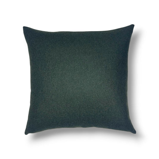 19" Green wool Pillow Cover