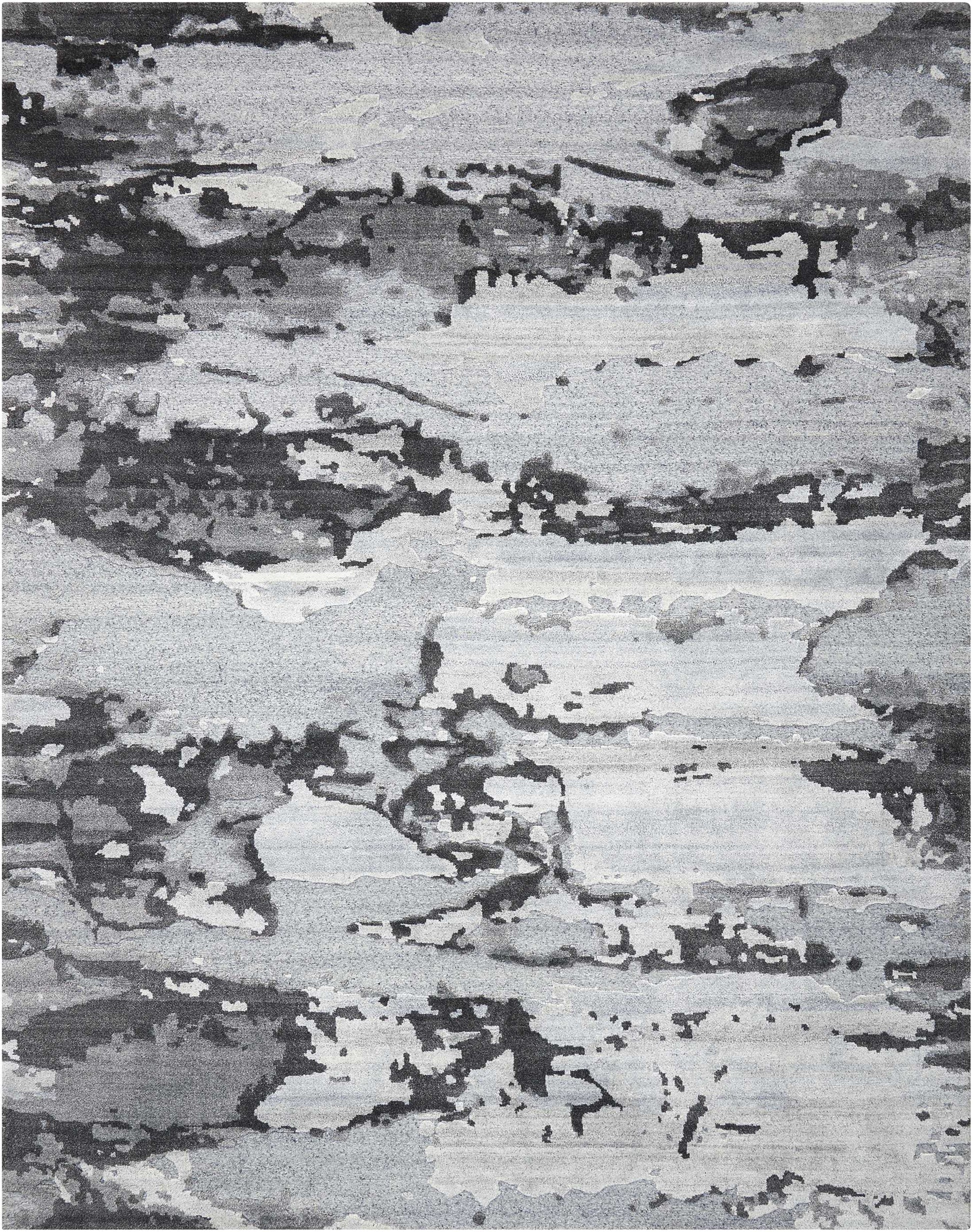 Monochrome distressed texture with peeling gray paint on a weathered surface; rustic industrial wall.