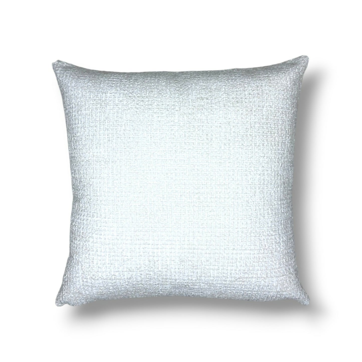 20" Ivory Textured Woven Pillow Cover