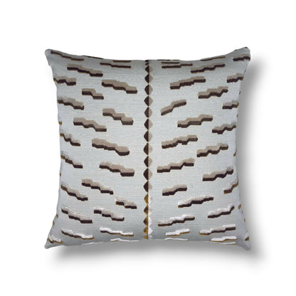 20" Tabacco (Brown / Gold / Cream) Jacquard Velvet Pillow Cover in Dedar Tiger Beat – Tabacco Fabric