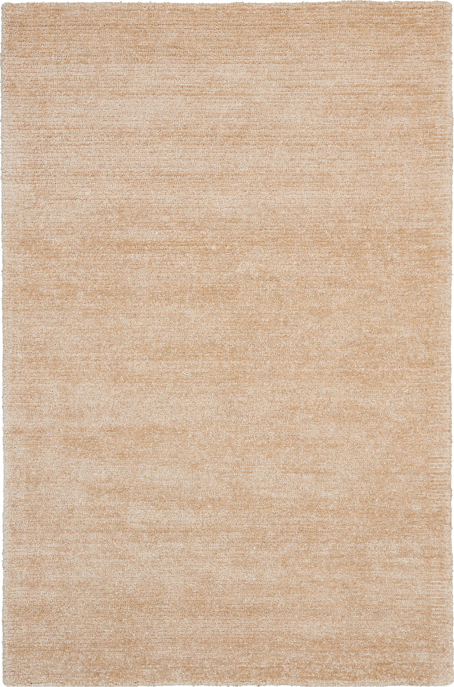 Beige rectangular area rug with a soft, textured surface and subtle tonal variation.